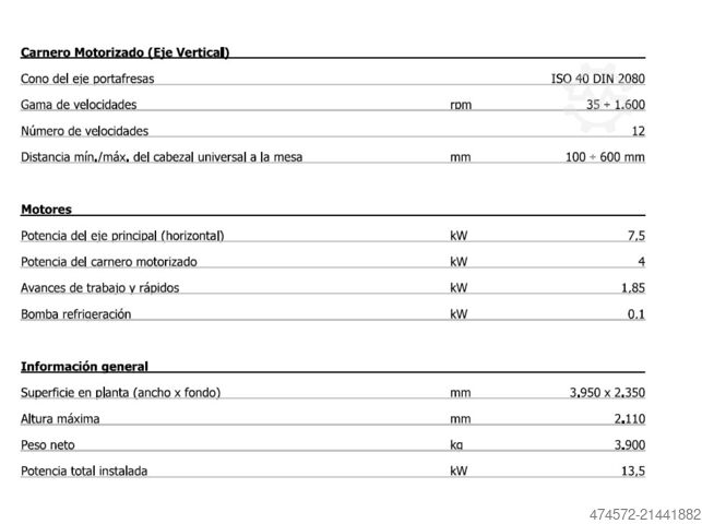 Frezarka Lagun FCM 185