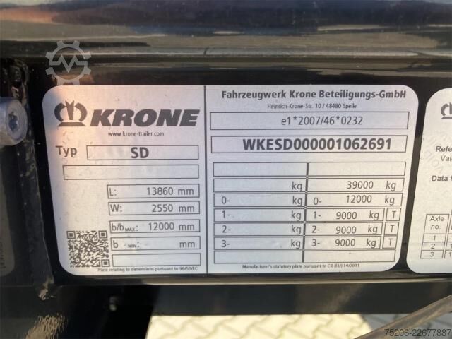 セミトレーラー Krone B50 Standard
