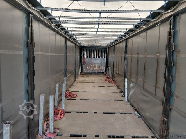 Atvira puspriekabė su tentu Krone SDP 27 eLB4-CS Heckverbreiterung