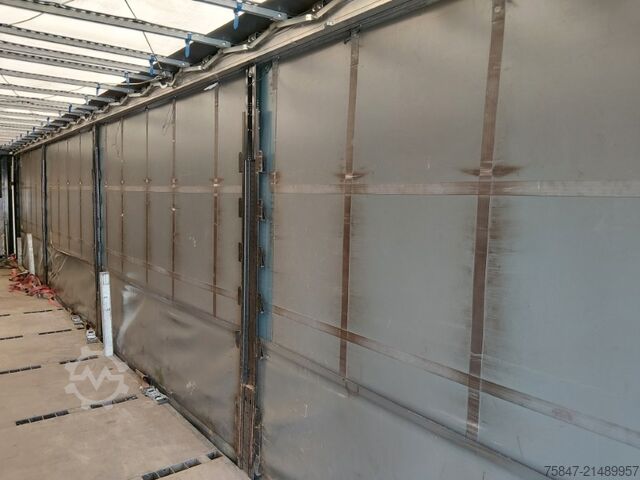 Atvira puspriekabė su tentu Krone SDP 27 eLB4-CS Heckverbreiterung