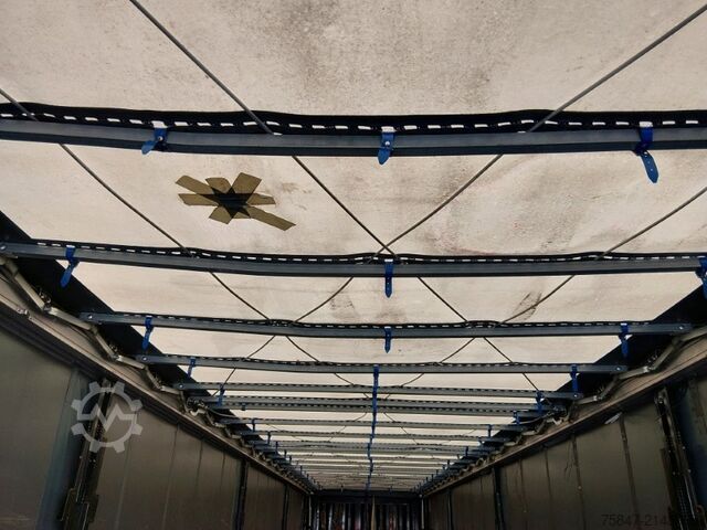 Atvira puspriekabė su tentu Krone SDP 27 eLB4-CS Heckverbreiterung