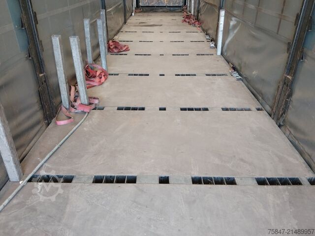 Atvira puspriekabė su tentu Krone SDP 27 eLB4-CS Heckverbreiterung