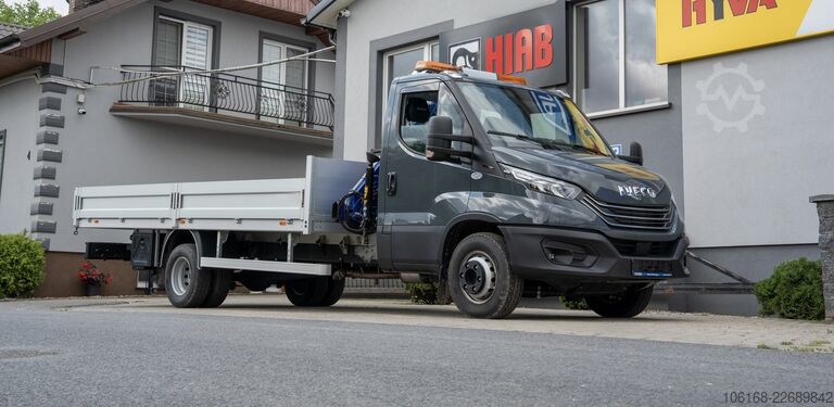 รถตู้เครนติดตั้งบนรถบรรทุก Iveco Daily 70C18 Kran Hyva Pritsche 5 m