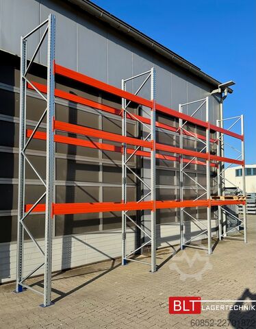 重量級棚 ca. 8,4 lfm. Palettenregal H: 500 cm Fachlast : 4500 kg , Schwerlastregal