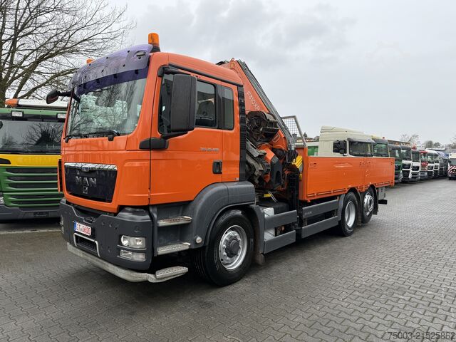 LKW mit Pritsche (offen) MAN TGS 26.480 6X4H-2 Kran Fassi F310 18.50 Meter