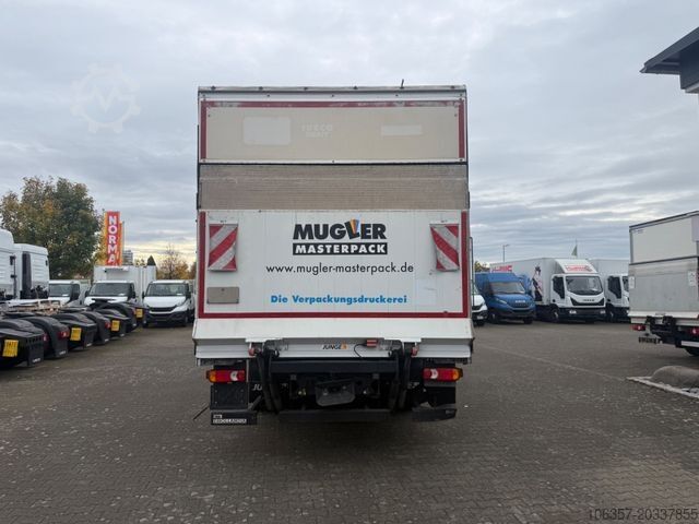 फ्लैटबेड ट्रक टार्प के साथ IVECO Eurocargo 140E28/P Plane& Spriegel E6C LBW 1500k