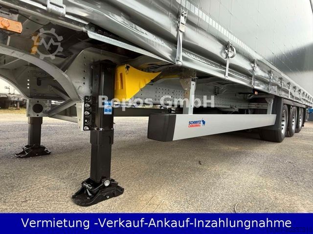 खुला सेमी-ट्रेलर तिरपाल के साथ SCHMITZ CARGOBULL SCS 24/L-13.62 Mega-Verbreiterbahr -Lift,E-Rad