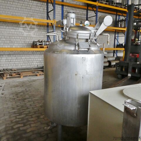 Depósito a presión de 650 litros calefactable/refrigerable, Aisi 304 B.V. SPECIAAL ROESTVRIJSTAAL-INDUSTRIE 7799