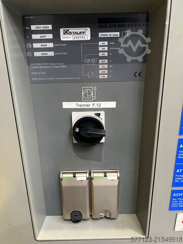 Centro de torneamento e fresagem CNC Gildemeister Sprint 42 - linear inkl. Stangenlader