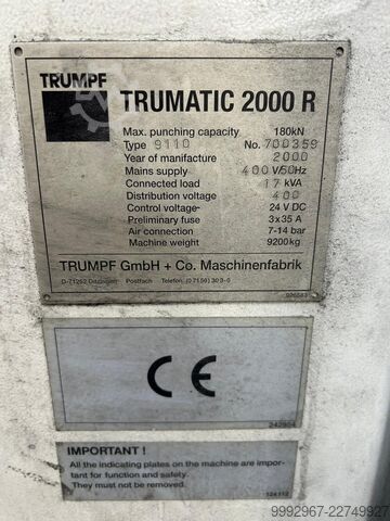 Probijač TRUMPF Trumatic 2000 R