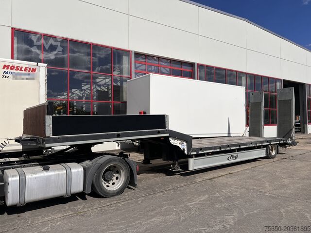 Remorque porte-engins surbaissée Fliegl SES210  1 Achs Satteltieflader