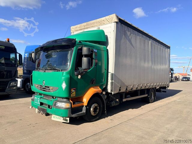 Truk bak datar dengan terpal RENAULT MIDLUM 290 DXI / SCHLAFKABINE / EURO 5
