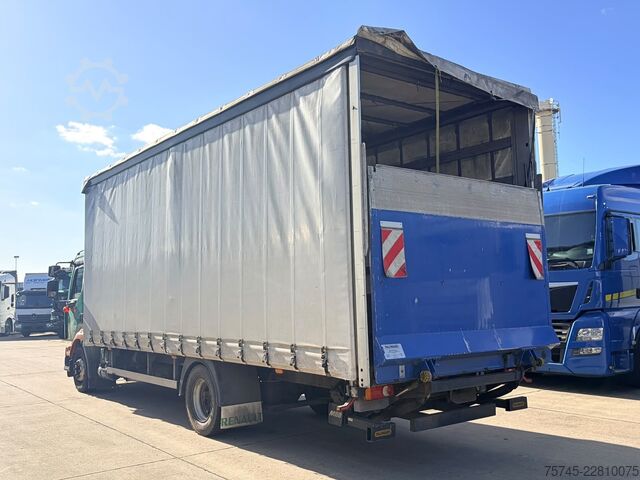 Truk bak datar dengan terpal RENAULT MIDLUM 290 DXI / SCHLAFKABINE / EURO 5