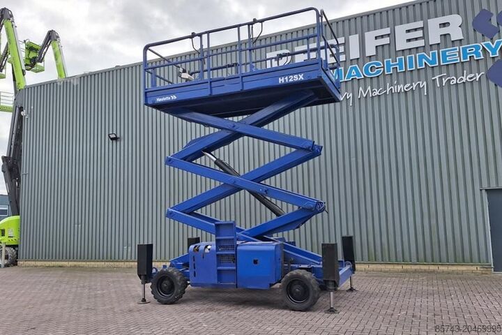 Scherenhebebühne Haulotte H12SX Diesel, 4x4 Drive, 12m Working Height, 700kg