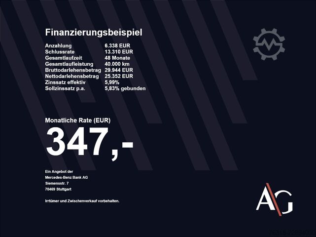 Minibus Mercedes-Benz EQT 200 lang 7 Sitzer Wartungspaket rubellitrot