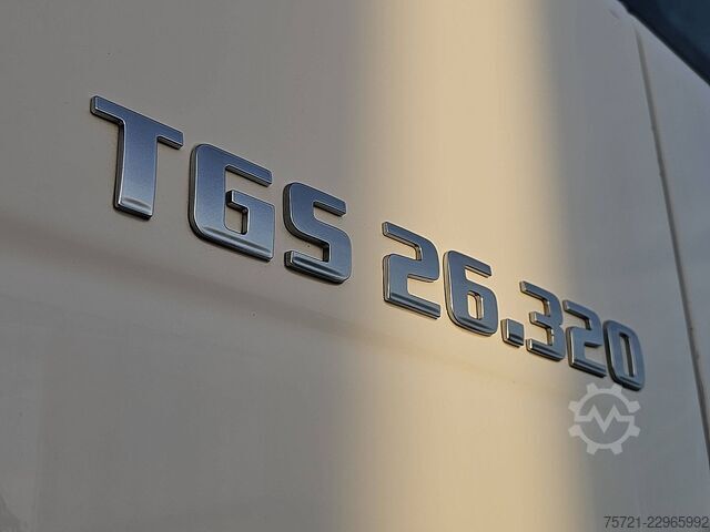 M.A.N. 26.320 TGS su hidraulinėmis rampomis, mašina MAN 26.320 TGS HYDR. RAMPS MACHINE