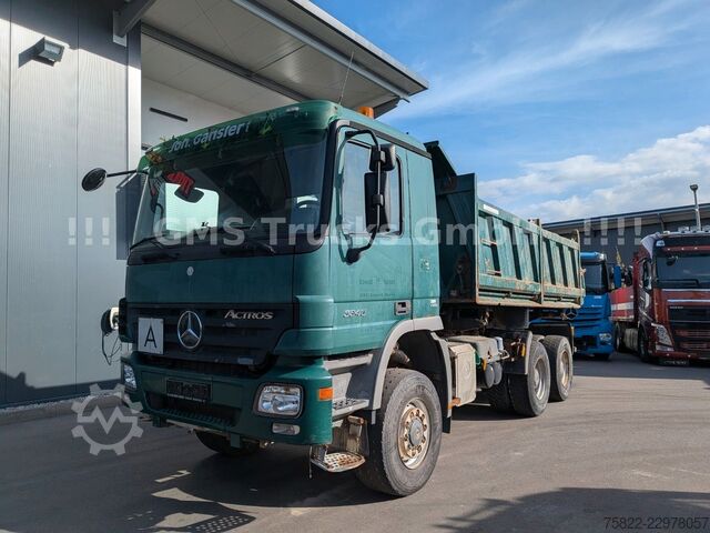 Camión volquete trilateral MERCEDES-BENZ Actros 3348 / 6X6 ALLRAD/Full Steel/ EPS 3 Pedal
