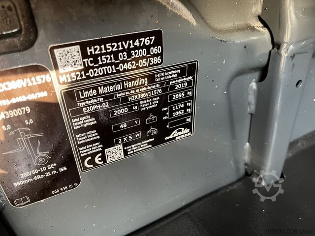 Elektro 4 Rad-Stapler Linde E20PH-02