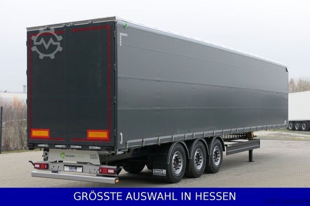 Semi-reboque aberto com lona BERGER 4,9 Leergewicht Achslift Code XL+Getränke ¤469mt