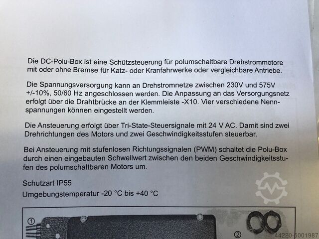 Caja de control de contactores Polu Box (28087) Demag A Terex Brand