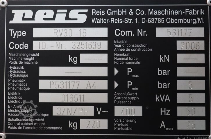 Ipari robotok Reis Reis RV 30-16
