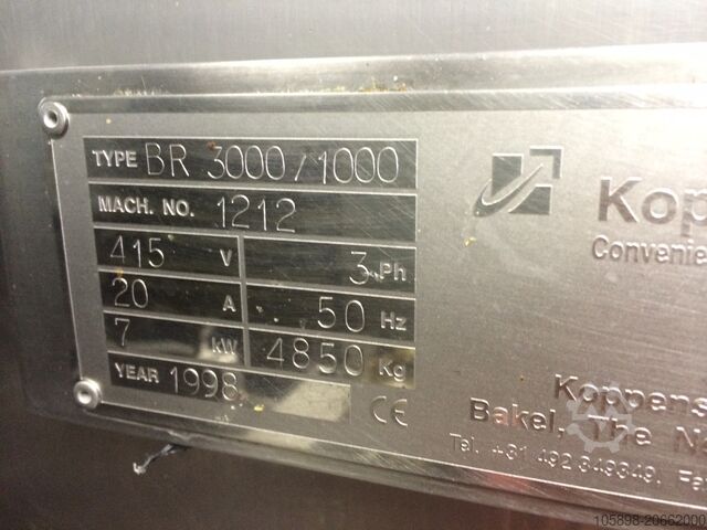 Freidora en línea de 1 m de ancho GEA EasyFryer BRN3000/1000