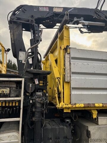 Camion à trois côtés basculants MAN 33.480 Kipper+HIAB 166-4