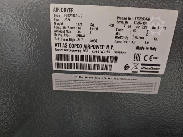 Compresseur à pistons Atlas Copco GA55+