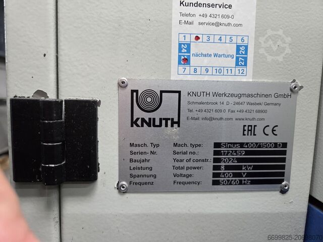 Mechanic lathe Knuth SINUS 400/1500 D
