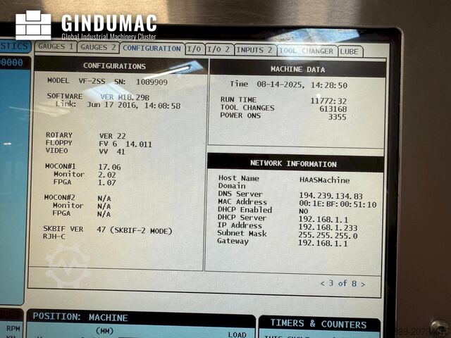 Vertikālā apstrādes centrs HAAS VF-2SS