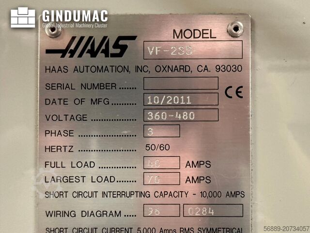 Vertikālā apstrādes centrs HAAS VF-2SS