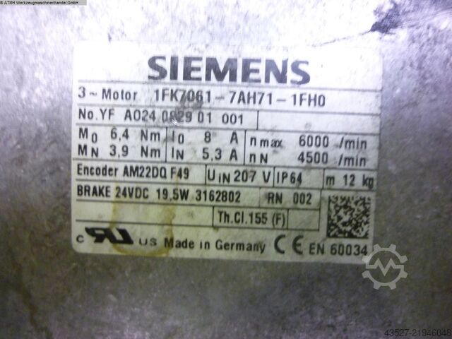 Motors SIEMENS 1FK7061-7AH71-1FH0