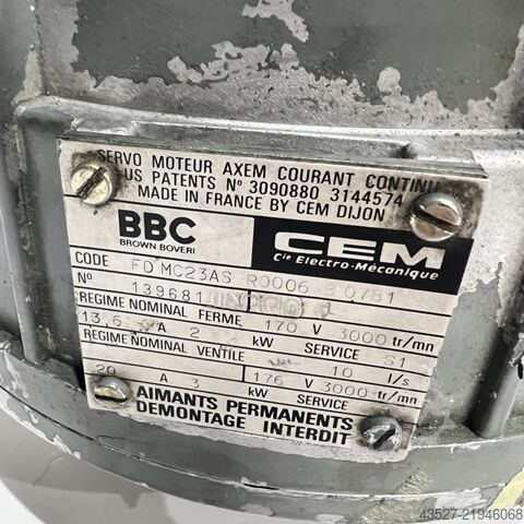 Motor BBC BROWN BOVERI FD MC23AS R0006 B 0781