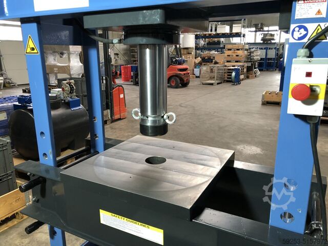 Műhely sajtó hidraulikus 100t Tigermetal Hydraulische Werkstattpresse 100 Tonnen