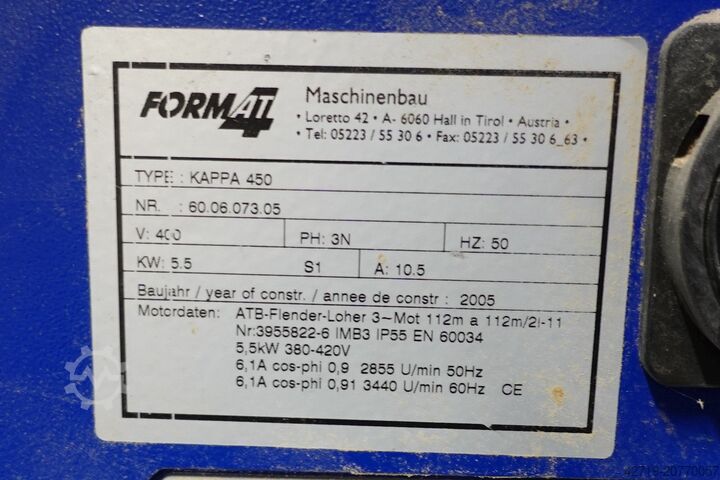  Felder Format 4 Kappa 450