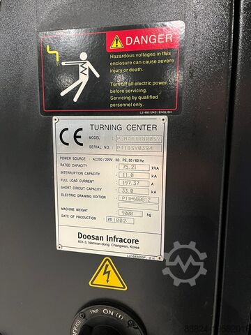 CNC staklės DOOSAN PUMA TT1800 SY