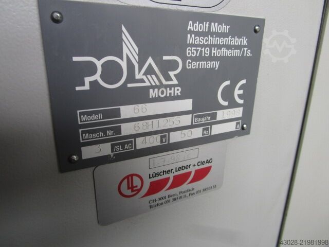 SCHNEIDEMASCHINE POLAR 66