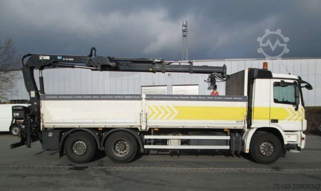 Autožeriav MERCEDES-BENZ Actros 2641 L 6x2 Pritsche Heckkran Funk