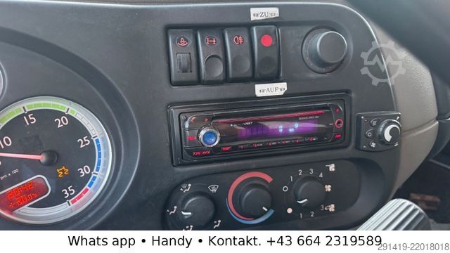 平板卡车带帆布篷布 DAF 45.160 4x2 Euro 5 EEV Pritsche Plane Bj 2009