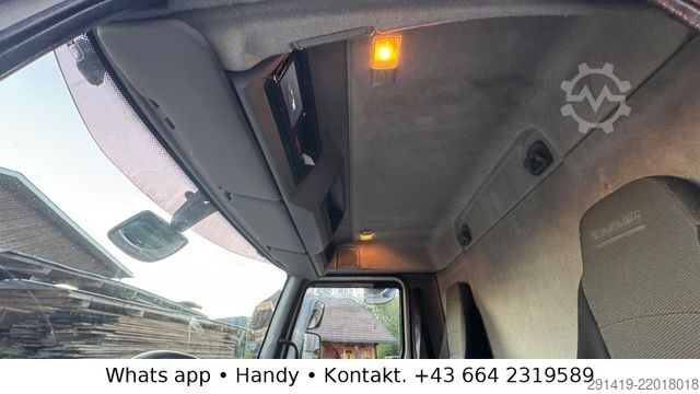平板卡车带帆布篷布 DAF 45.160 4x2 Euro 5 EEV Pritsche Plane Bj 2009