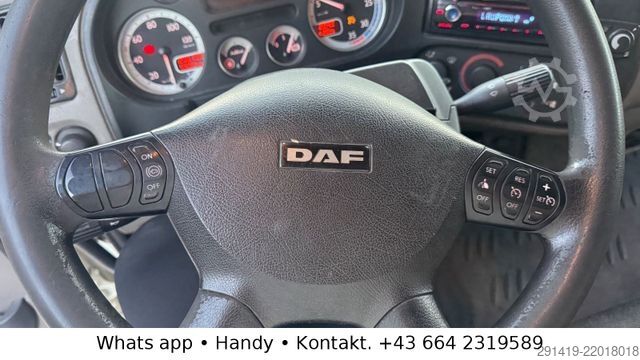 平板卡车带帆布篷布 DAF 45.160 4x2 Euro 5 EEV Pritsche Plane Bj 2009
