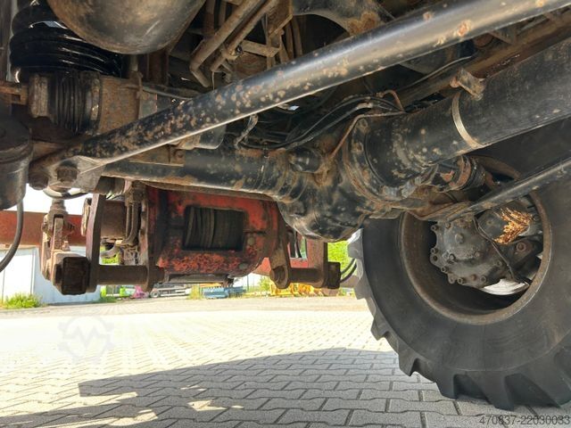 Камион с платформа UNIMOG U 1650 / Atlas 130.1 / Greifer / Winde