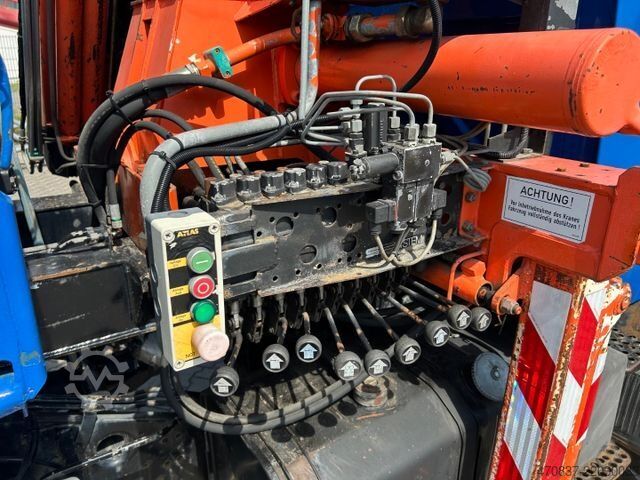 Камион с платформа UNIMOG U 1650 / Atlas 130.1 / Greifer / Winde