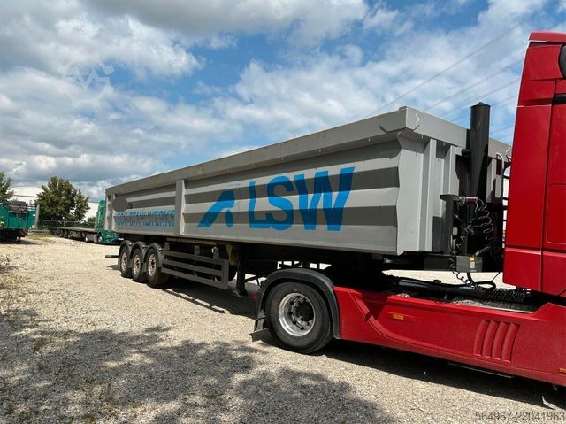 Trailer truk bak jungkit REISCH RHKS-3-SG13 Kippmulde 50m3 Schrottmulde Abbruch