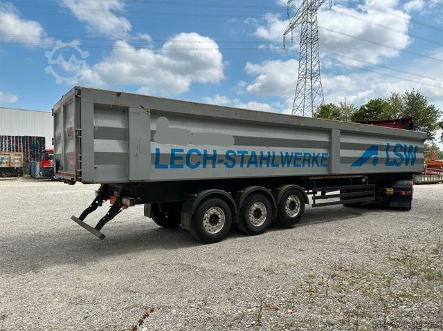 Trailer truk bak jungkit REISCH RHKS-3-SG13 Kippmulde 50m3 Schrottmulde Abbruch