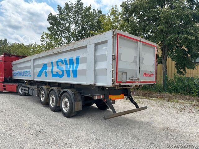 Trailer truk bak jungkit REISCH RHKS-3-SG13 Kippmulde 50m3 Schrottmulde Abbruch