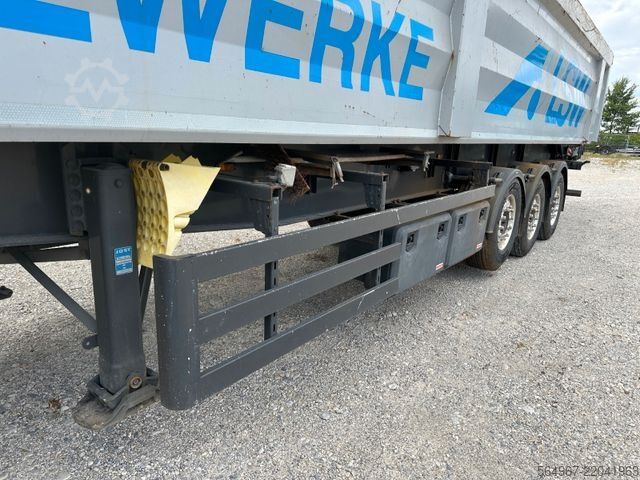 Trailer truk bak jungkit REISCH RHKS-3-SG13 Kippmulde 50m3 Schrottmulde Abbruch