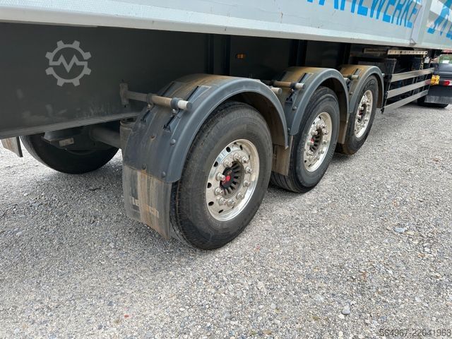 Trailer truk bak jungkit REISCH RHKS-3-SG13 Kippmulde 50m3 Schrottmulde Abbruch