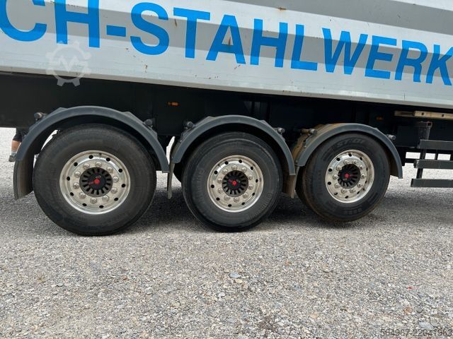 Trailer truk bak jungkit REISCH RHKS-3-SG13 Kippmulde 50m3 Schrottmulde Abbruch