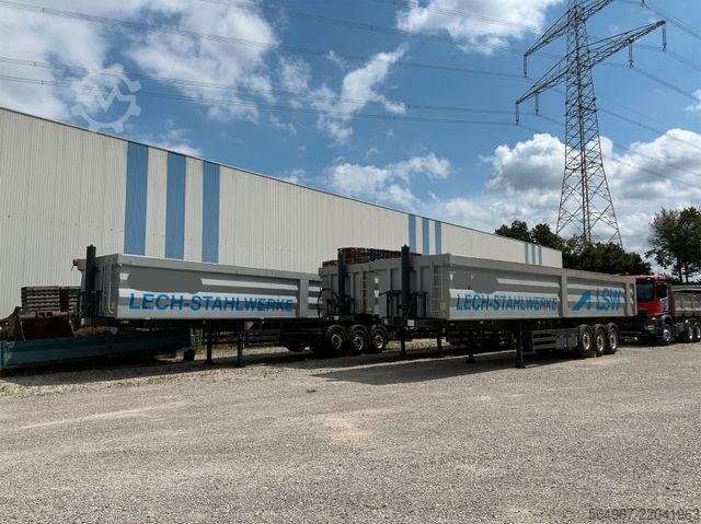 Trailer truk bak jungkit REISCH RHKS-3-SG13 Kippmulde 50m3 Schrottmulde Abbruch